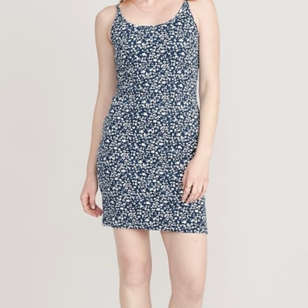 Fitted Rib-Knit Cami Dress